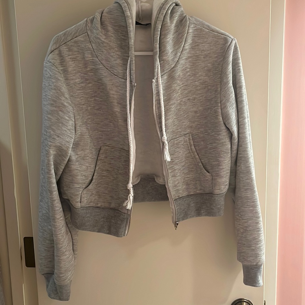 Gray Cropped Jacket